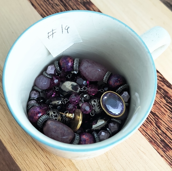 Jewelry Dish Mug Bundle Of 4 Purple Gun Metal - Picture 5 of 6